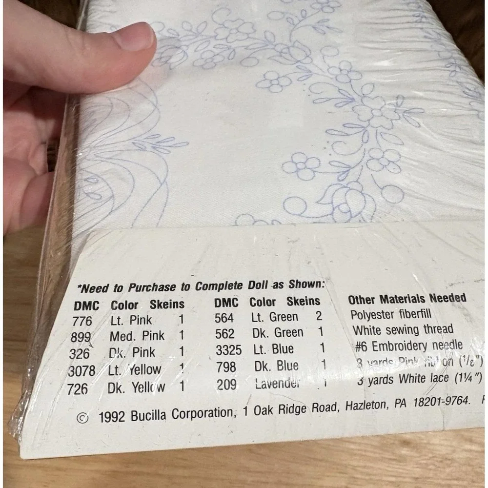 Bucilla 63687 Baby Julie Pillowcase‎ Doll Kit Special Edition Sealed Vintage NOS